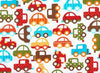 Boys Car Fabric Ready Set Go Remnant 50cm