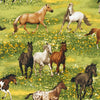 Band of Horses - Yellow Cotton Fabric Mtr
