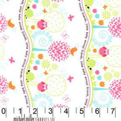 Animal Friends Cotton Fabric for Children, 1/2 metre
