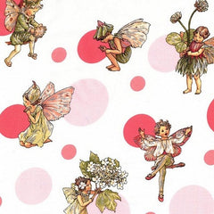 Flower Fairies Rose Cotton Fabric