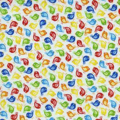 Mini Birds Fabric for Children Timeless Treasures, 1/2 Metre