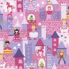 Mini Princess & Castles Cotton Fabric, 1/2 Metre