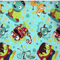Monster Mash Children's Cotton Fabric 1/2 Mtr