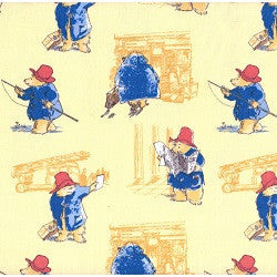 Paddington Bear Fabric Toile in Marina Chamomile