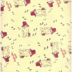 Paddington Bear Fabric Chamomile Wandering