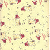 Paddington Bear Fabric Chamomile Wandering