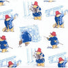 Paddington Bear Fabric Toile in Marina Blue