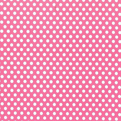 Polka Dots - Kiss Dot -  Pink Cotton Fabric - 1/2 Metre