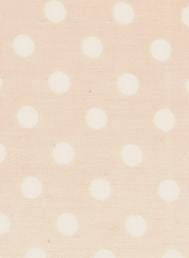 Polka Dots Spots Pink Cotton Poplin Fabric 1 Metre