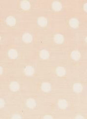 Polka Dots Spots Pink Cotton Poplin Fabric 1 Metre