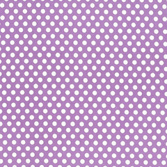Small Fault Polka Dots - Kiss Dot -  Purple Cotton Fabric - 1/2 Metre
