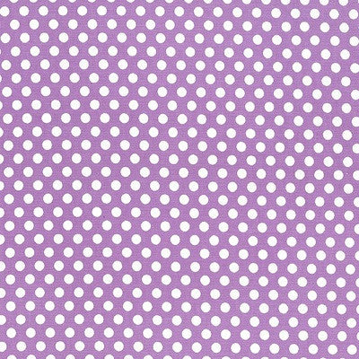 Polka Dots - Kiss Dot -  Purple Cotton Fabric - 1/2 Metre