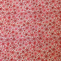 Riley Blake Home for the Holidays Snowflake Red 1/2 mtr