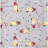 Paddington Bear Fabric Grey Wandering