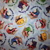Thomas the Tank Engine Blue Cotton Fabric