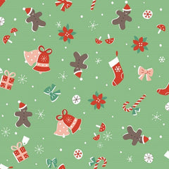 Christmas Gingerbread Cotton Fabric, Dashwood 45cm