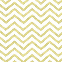 Glitz Chevrons White & Gold, 90cm